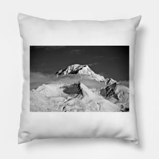 Mont Blanc from Les Arcs French Alps France Pillow