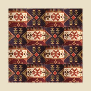 Armenian Traditional Woven Folk Art Fabric T-Shirt
