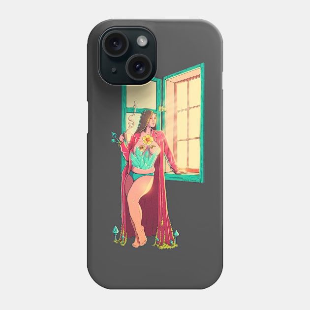 Coffee by the window Phone Case by Rafarte