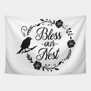 Bless our nest Tapestry