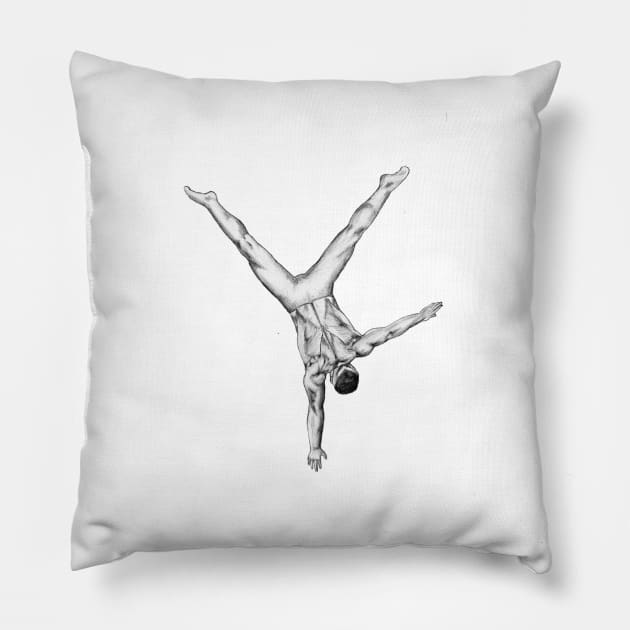 Acrobat 8 Pillow by DM7