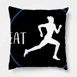 Run Eat Sleep Repeat Gift For Runners & Joggers Pillow