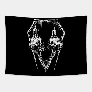 Two skulls Tapestry