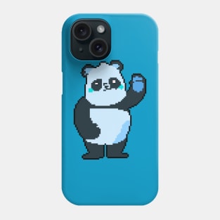 Panda Prowess: Pixel Art Design for Fashionable Attire Phone Case