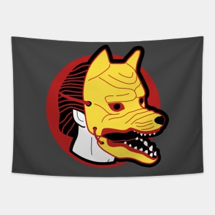 Japanese fox mask Tapestry