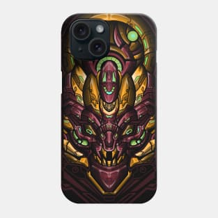 mecha looking tiki mask Phone Case