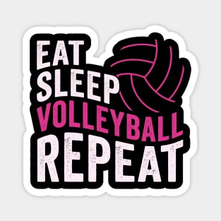 Eat Sleep Volleyball Repeat Wavy Women Magnet