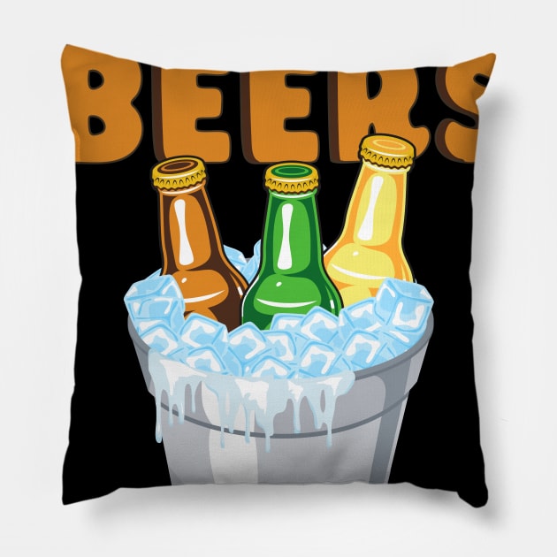 We Bare Beers Pillow by Diskarteh