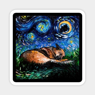 German Shepherd Night 4 Magnet