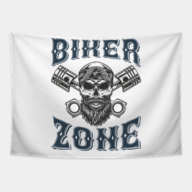 Biker Zone T Shirt For Women Men Tapestry by Xamgi