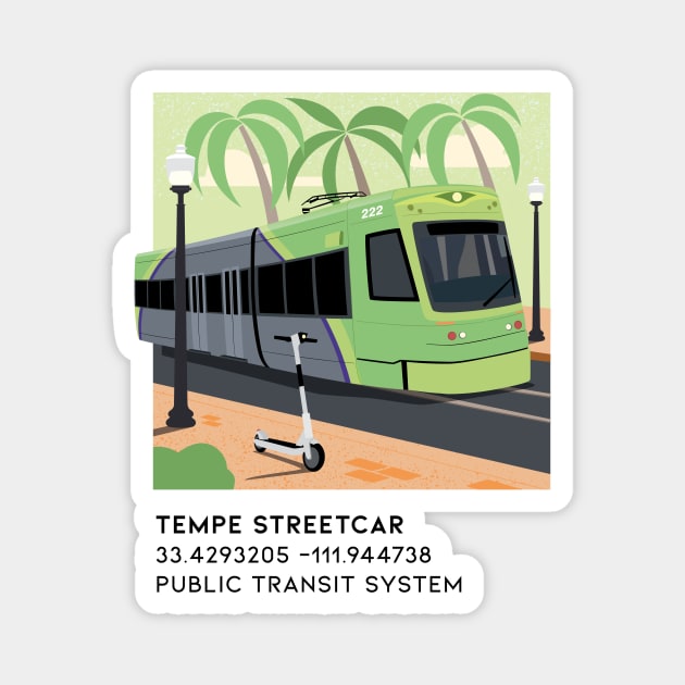 Tempe Streetcar Magnet by DreamBox