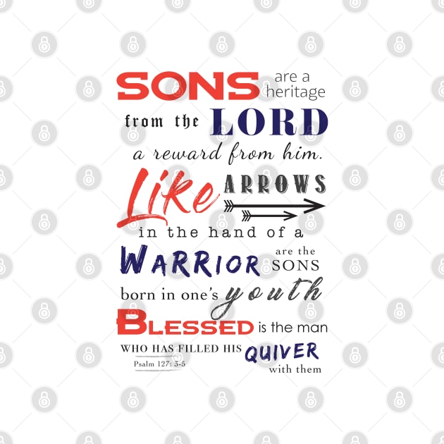 Beautiful Bible Verse for Son by Design A Studios