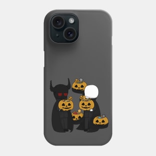 creepypasta zalgo and slenderman chibi Phone Case