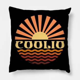 Graphic Circles Coolio Name Lovely Styles Vintage 70s 80s 90s Pillow