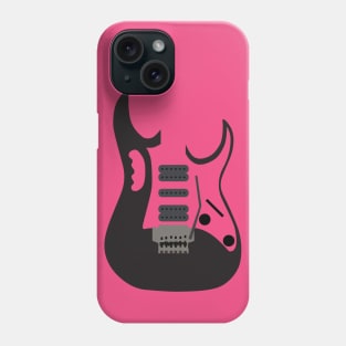 Black Guitar Phone Case