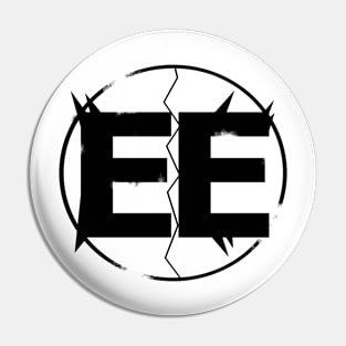 EXPLODING EARTHS E/E HERO LOGO - BLACK Pin