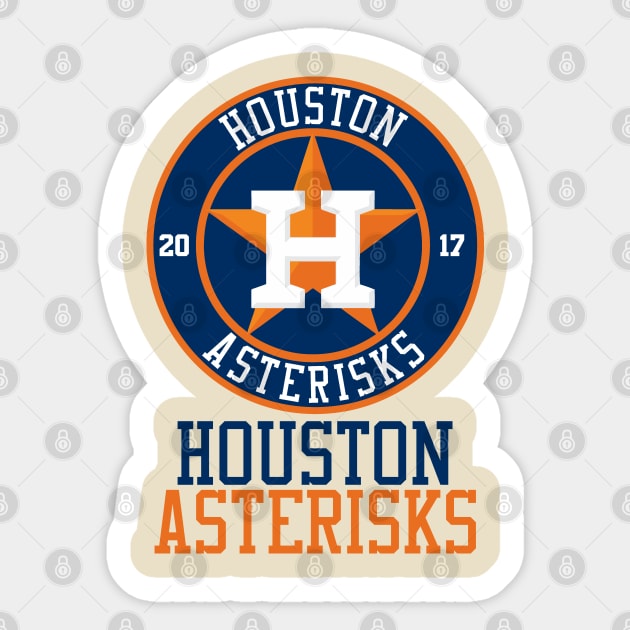 TailgateKings Houston Asterisks Flag Shirt Sticker