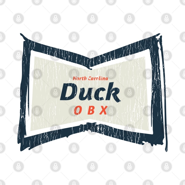 Duck, NC Summertime Vacationing Bowtie Sign by Contentarama