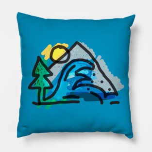 The Waves Pillow