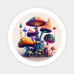 Mushroom Garden Magnet