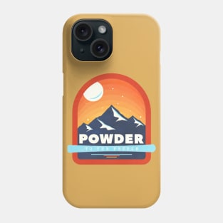 POWDER TO THE PEOPLE - SKI BADGE Phone Case