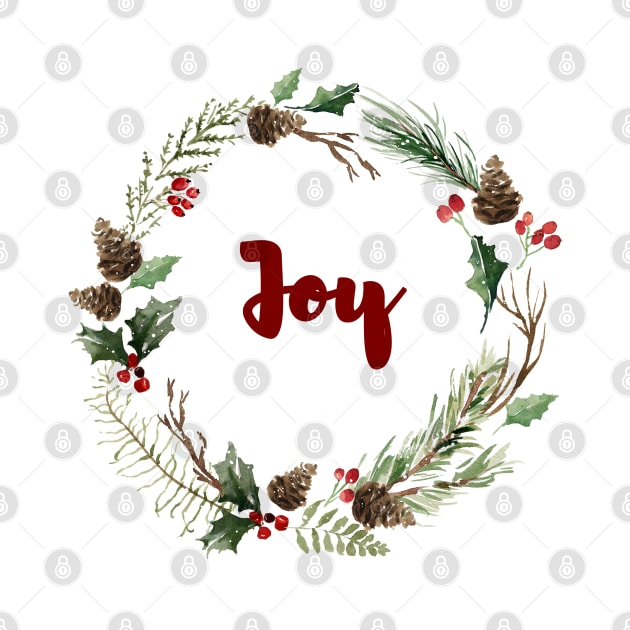 Joy Wreath by DesignsByDebQ
