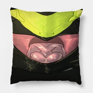 Yellow Poison Dart Frog Mask Pillow