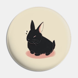 Black Bunny Pin