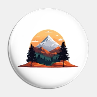 Mountain design Pin