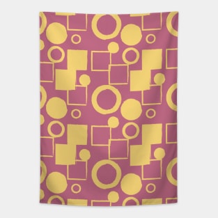 Squares and Circles Seamless Pattern 012#002 Tapestry