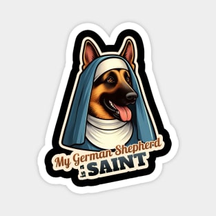 German Shepherd Nun Magnet