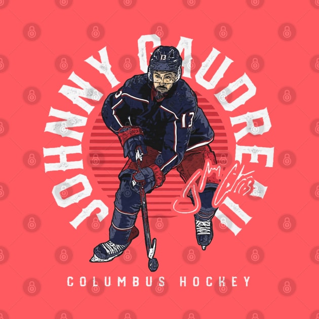 Johnny Gaudreau Columbus Emblem by lavonneroberson