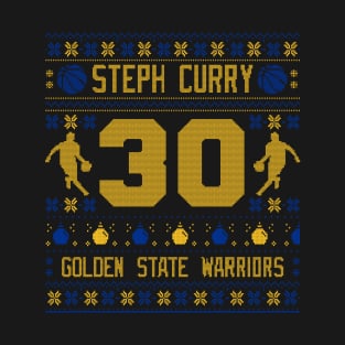 Steph Curry Ugly Sweater Pattern T-Shirt