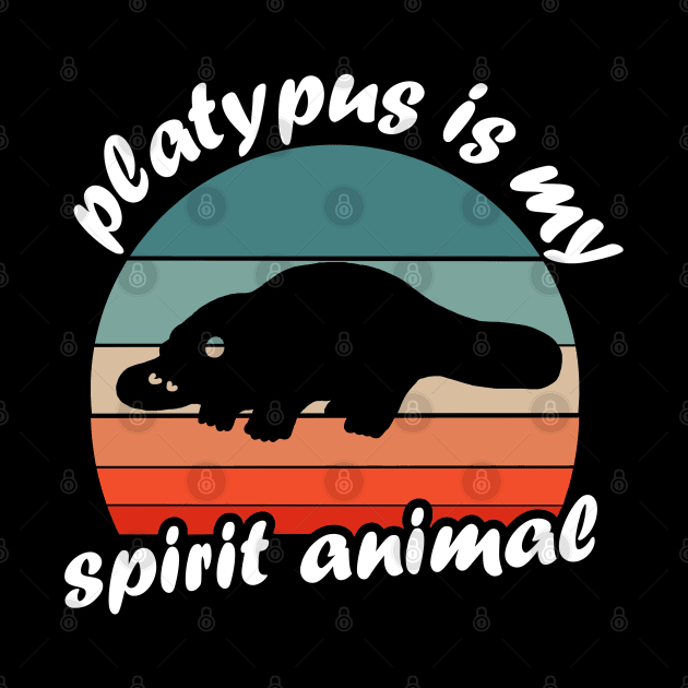 My spirit animal platypus saying late riser by FindYourFavouriteDesign