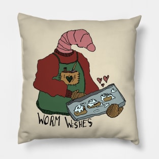 Worm Wishes Pillow