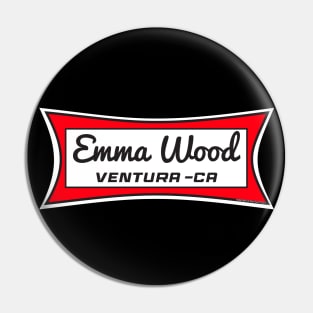 Emma Wood Ventura: California Surf Breaks Pin