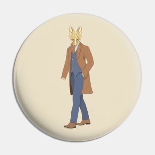 maned wolf detective Pin