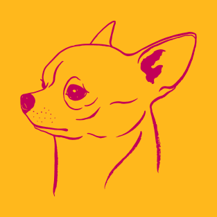 Chihuahua (Yellow and Berry) T-Shirt