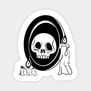 Skull and Candles Magnet