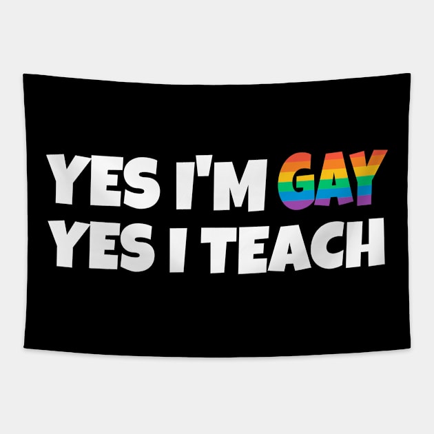 Gay Teach Tapestry by FunnyStylesShop