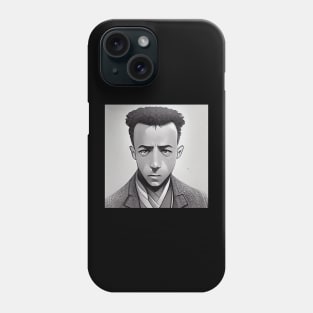 Albert Camus | Manga Portrait Phone Case