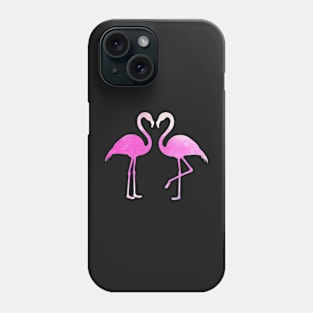 Pink Flamingos Silhouette Phone Case