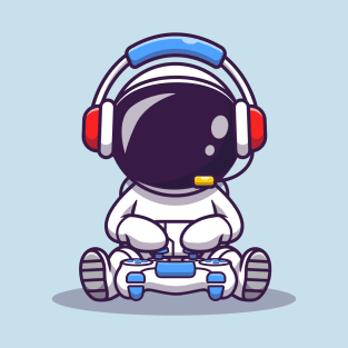 Cute Astronaut Gaming T-Shirt