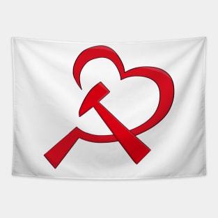 The sickle, the hammer and love Tapestry