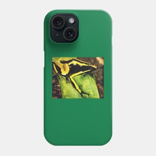 Poison Dart Arrow Frog--Black and Yellow Phone Case