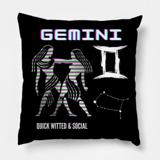 Gemini Zodiac Sign Pillow