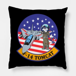 Grumman F-14 Tomcat - Aircraft Stars and Stripes Pillow