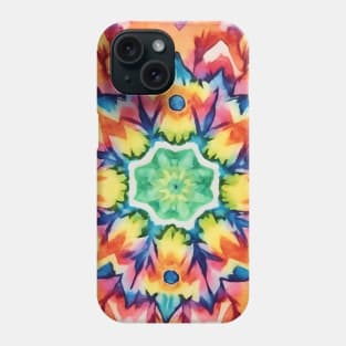 Colorful kaleidoscope mandala Phone Case