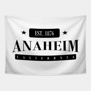 Anaheim Est. 1876 Standard Black Tapestry