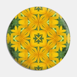 Yellow Petal Pattern 2 Pin